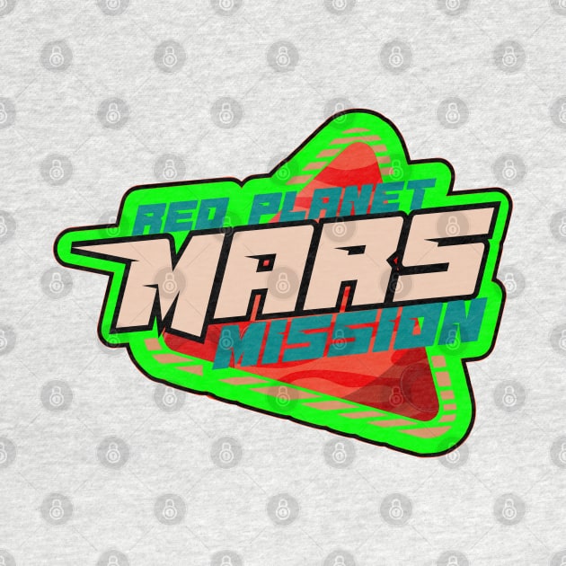 Planet Mars mission badge green by SpaceWiz95